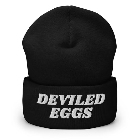 Deviled Eggs Cuffed Beanie - ninanush