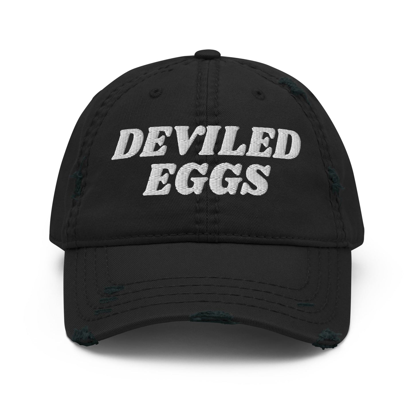 Deviled Eggs Distressed Dad Hat - ninanush