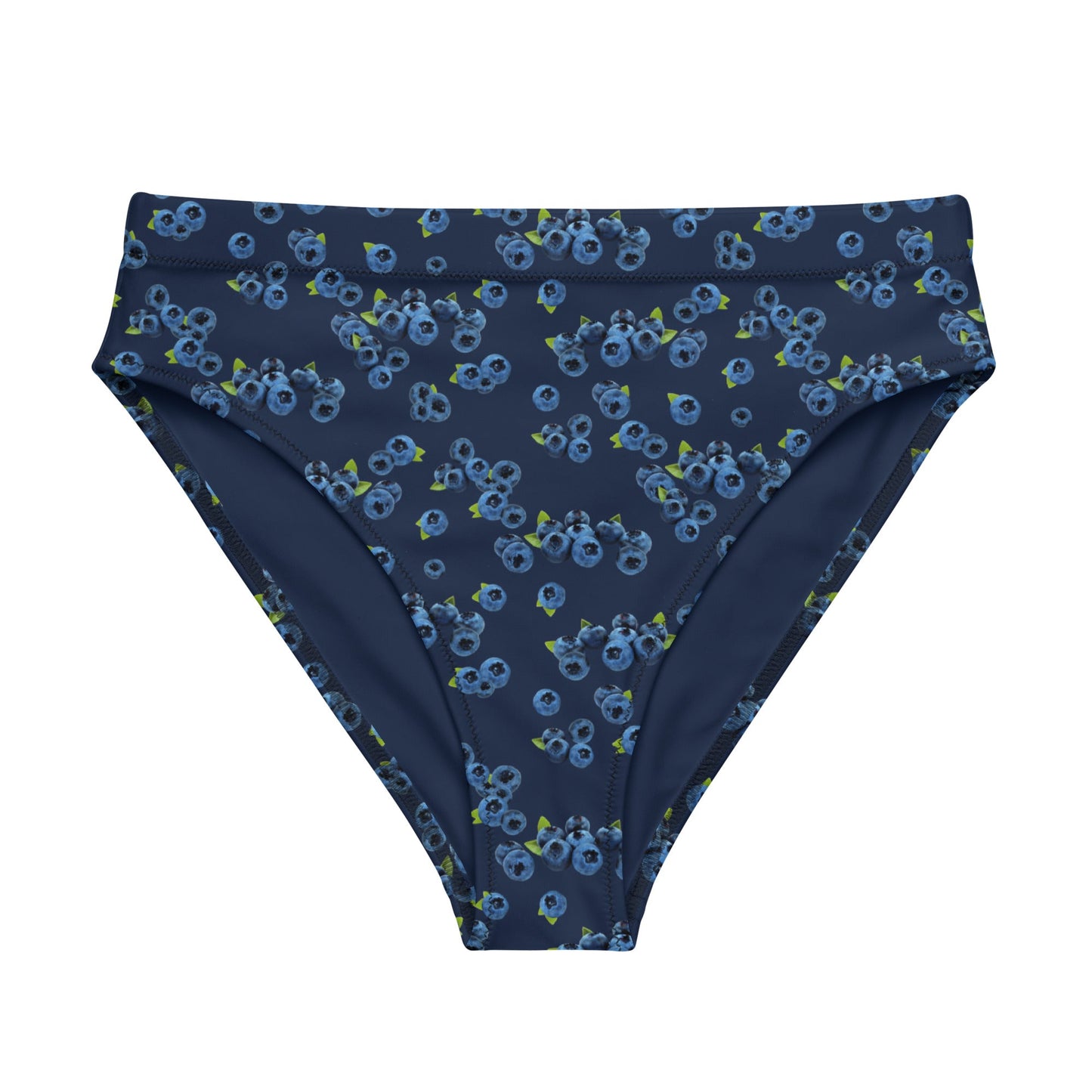 Eco Blueberries High-Waisted Bikini Bottom - ninanush