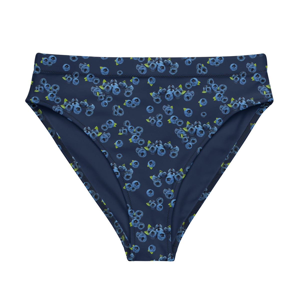 Eco Blueberries High-Waisted Bikini Bottom - ninanush