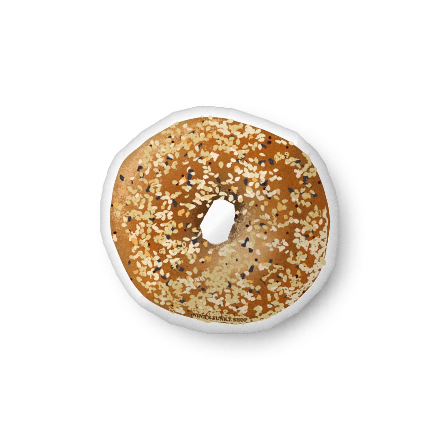 Everything Bagel Shaped Pillow - ninanush