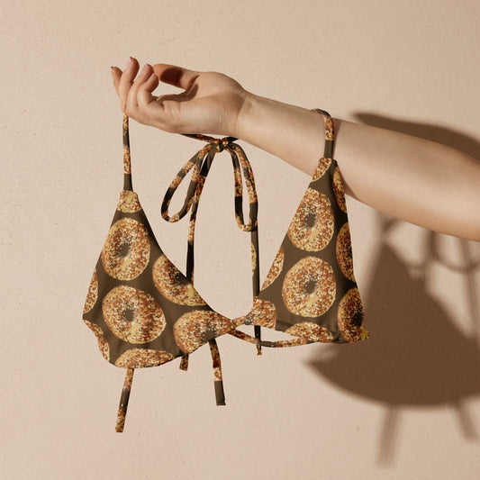Everything Bagels Recycled Bikini Top - ninanush