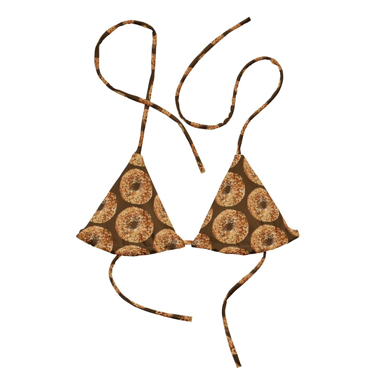 Everything Bagels Recycled Bikini Top - ninanush