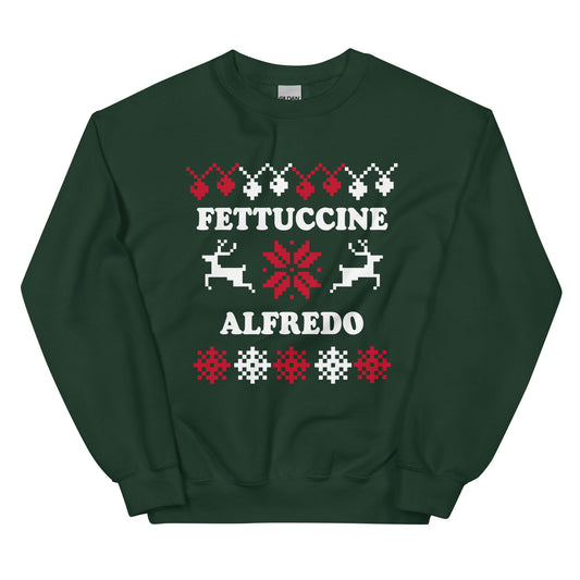Fettuccine Alfredo Christmas Sweatshirt - ninanush