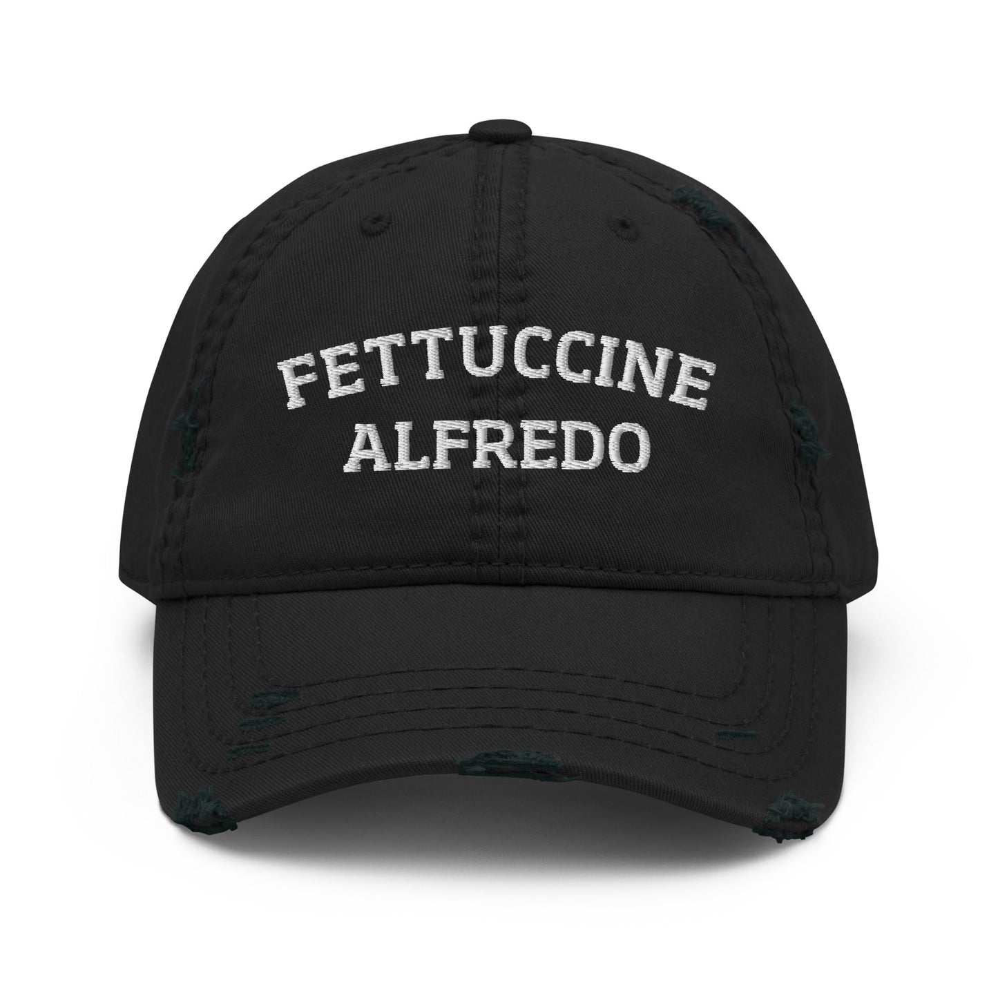Fettuccine Alfredo Distressed Dad Hat - ninanush