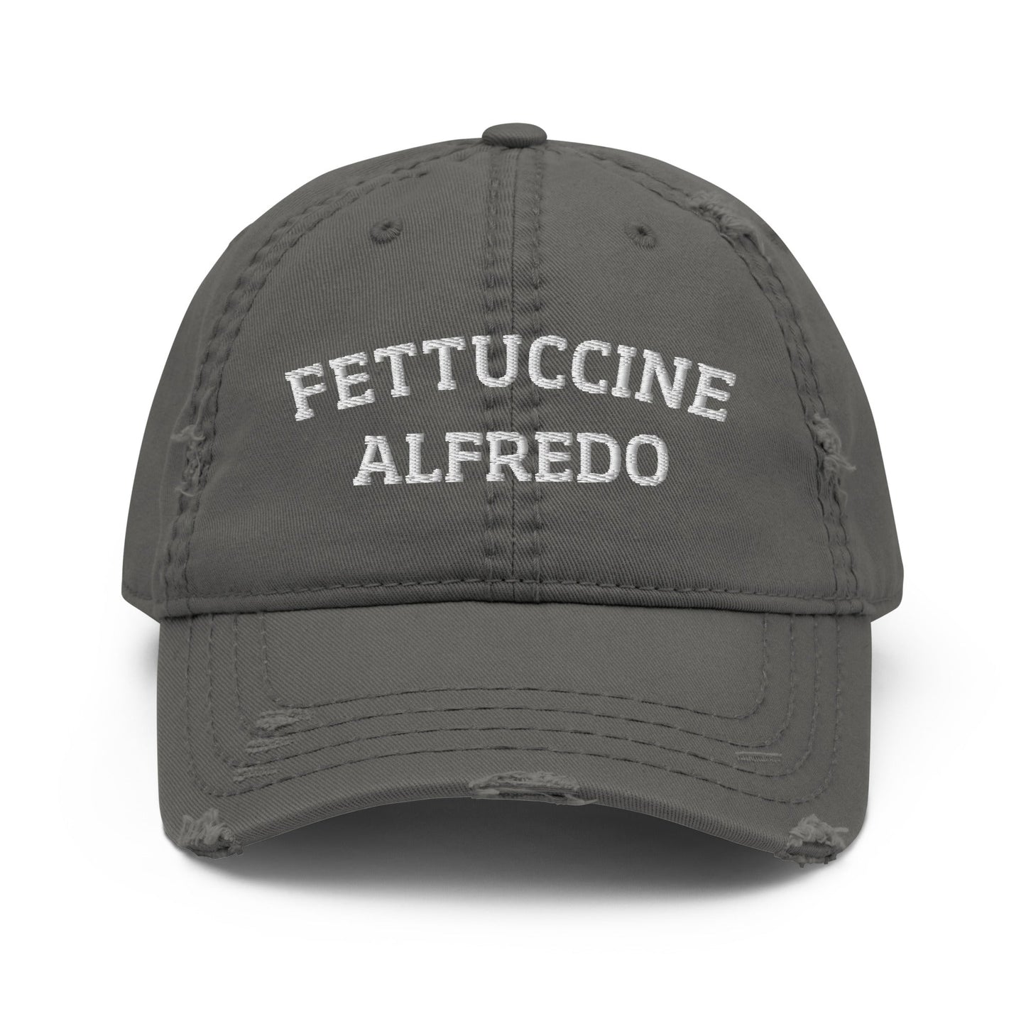 Fettuccine Alfredo Distressed Dad Hat - ninanush