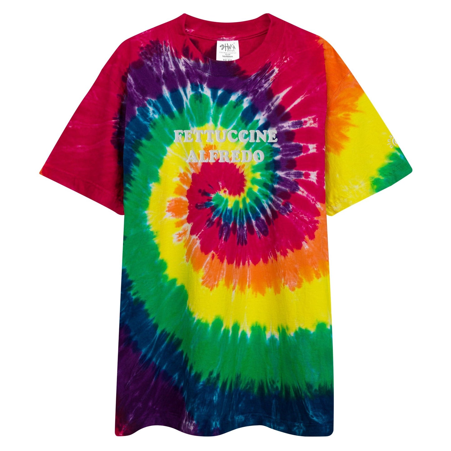 Fettuccine Alfredo Oversized Tie-Dye T-shirt - ninanush