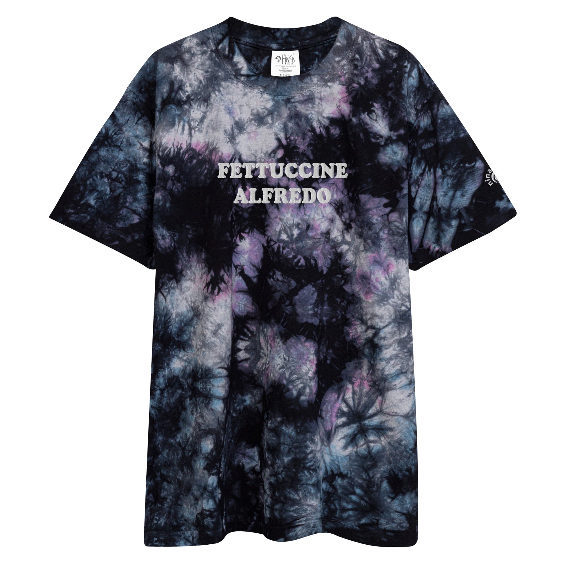 Fettuccine Alfredo Oversized Tie-Dye T-shirt - ninanush