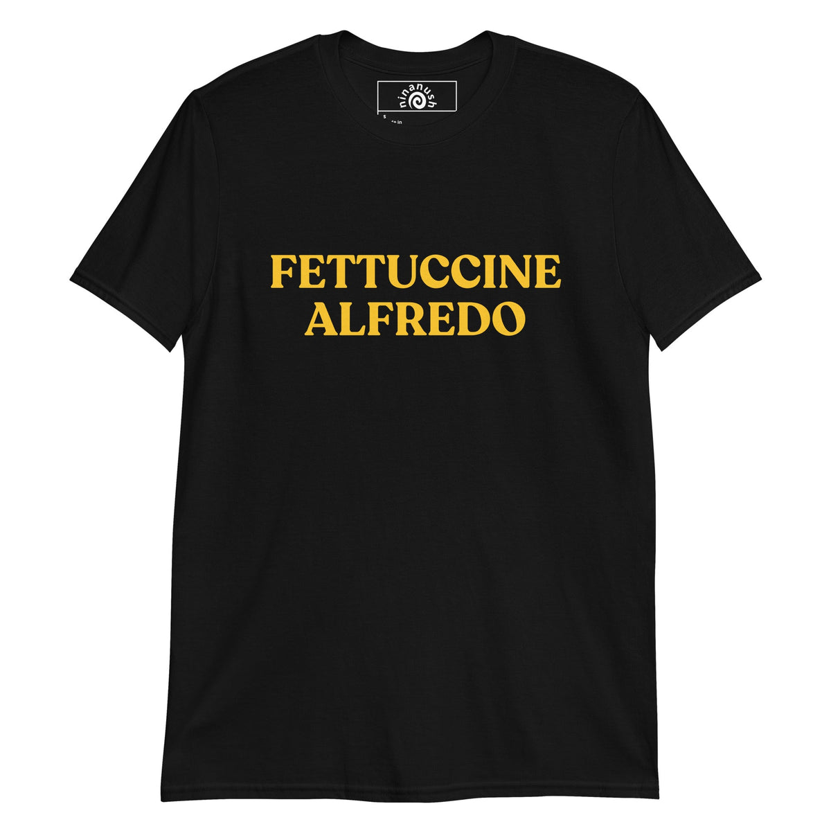 Fettuccine Alfredo T-Shirt Yellow - ninanush