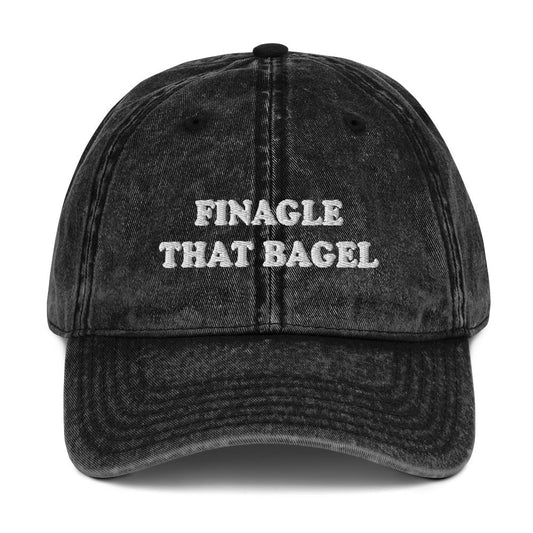 Finagle That Bagel Vintage Dad Hat - ninanush