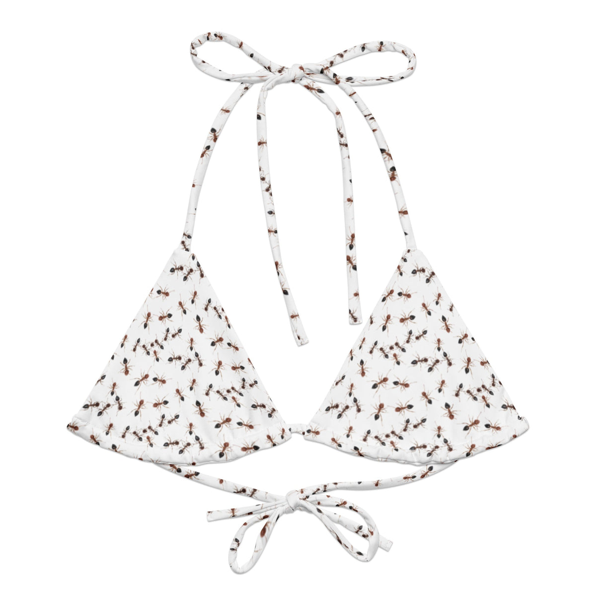Fire Ants Recycled Bikini Top - ninanush