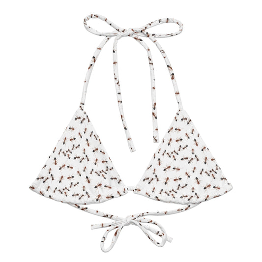 Fire Ants Recycled Bikini Top - ninanush