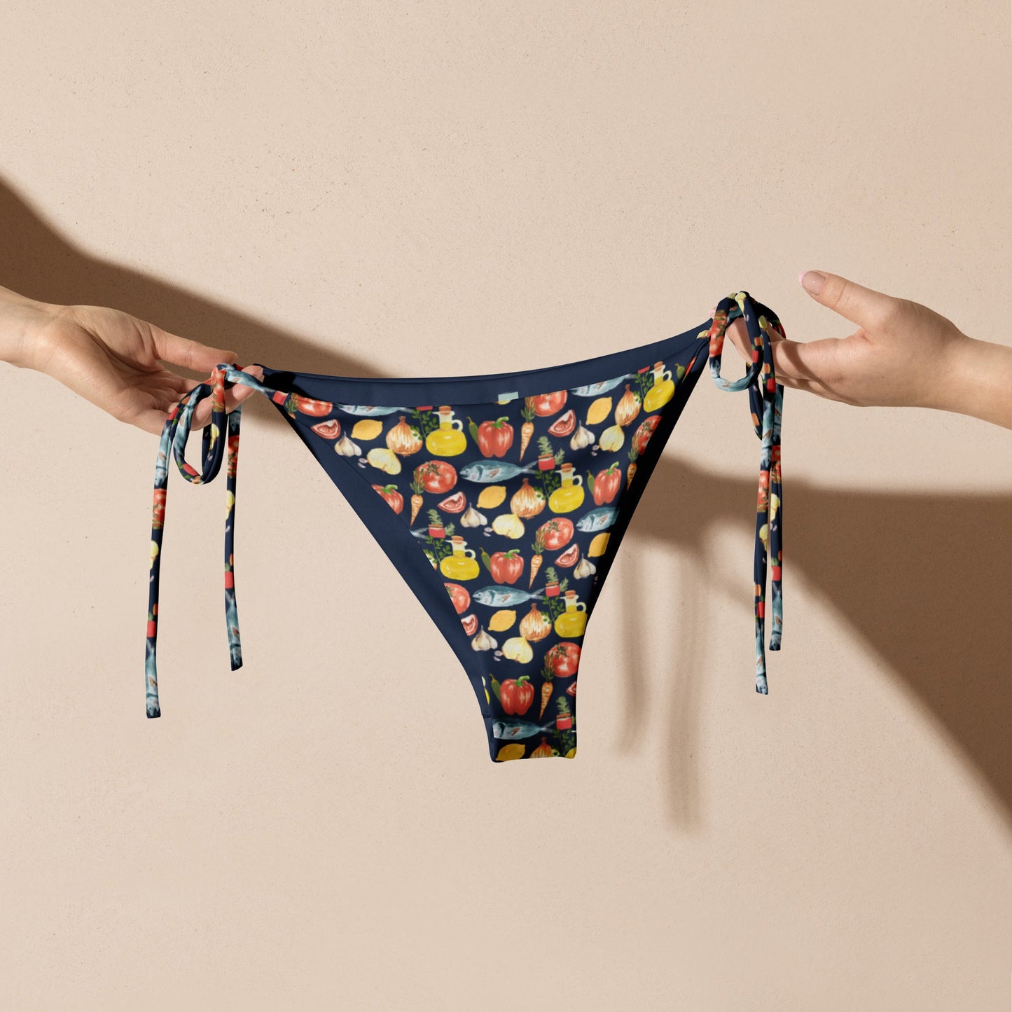 Fish & Veggies Recycled Bikini Bottom - ninanush