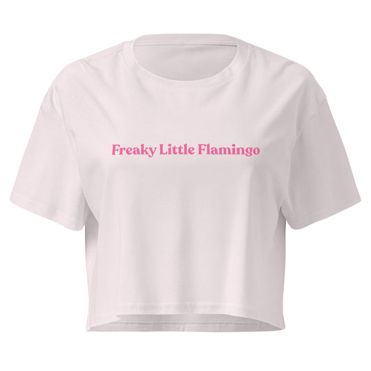 Freaky Little Flamingo Crop Tee - ninanush