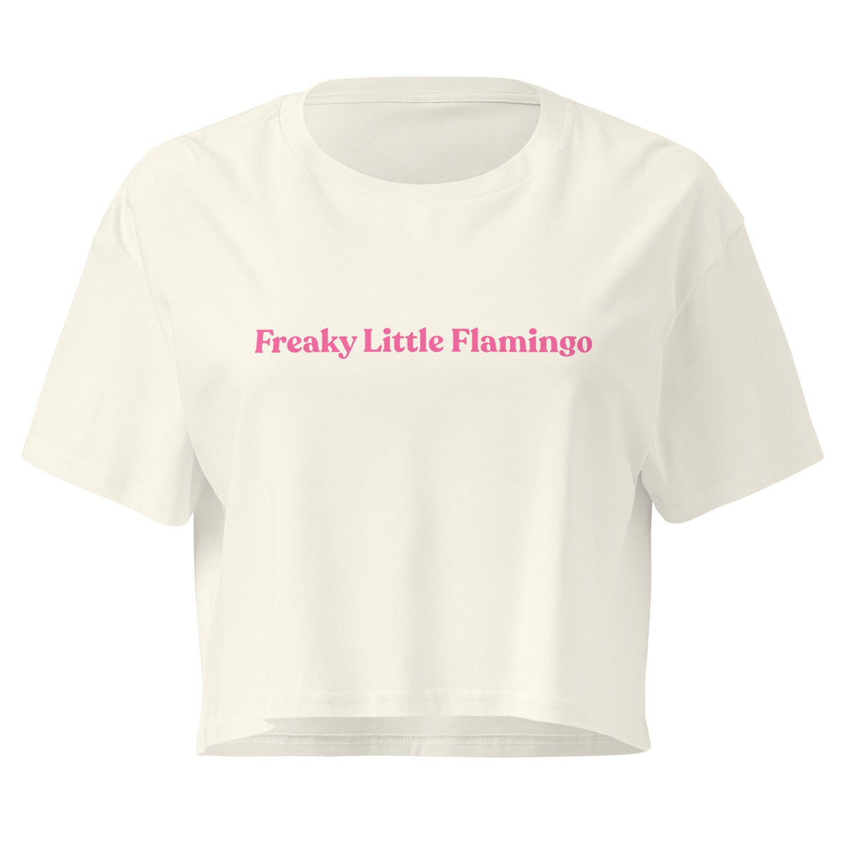 Freaky Little Flamingo Crop Tee - ninanush