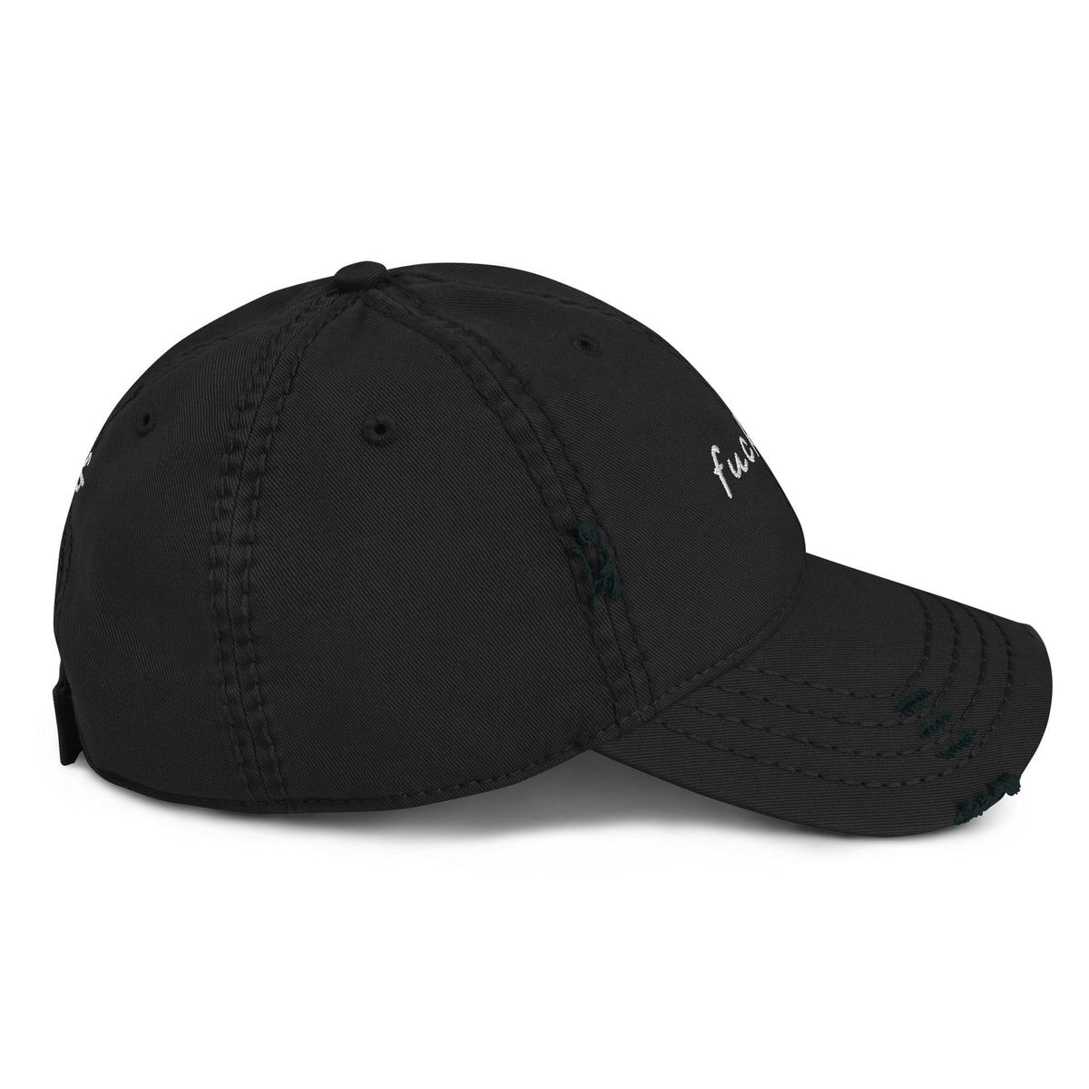 Fuck Off Distressed Dad Hat - ninanush