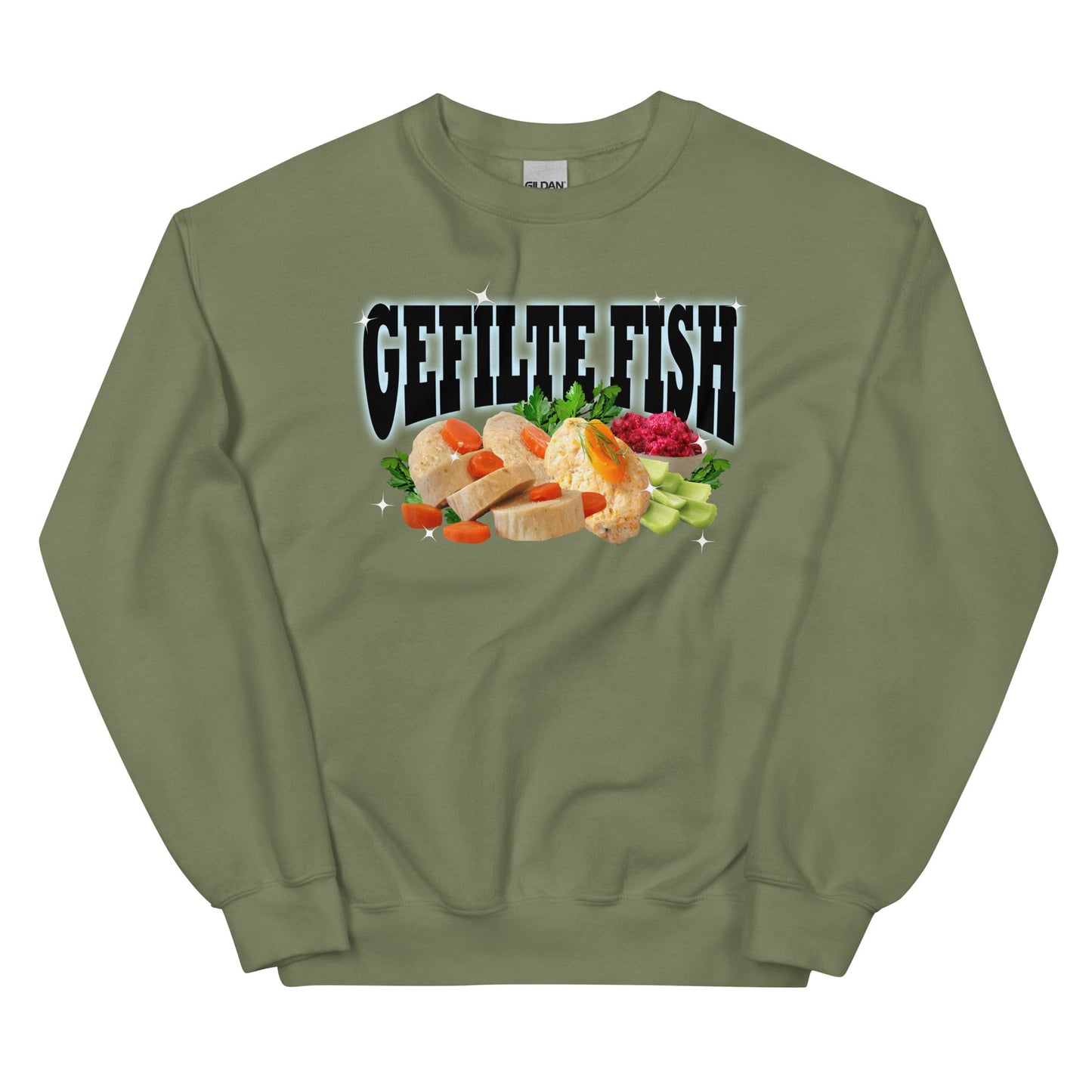 Funky Gefilte Fish Sweatshirt - ninanush
