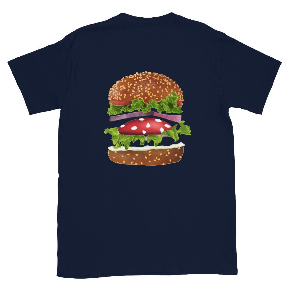 Funky Mushroom Burger T-Shirt - ninanush