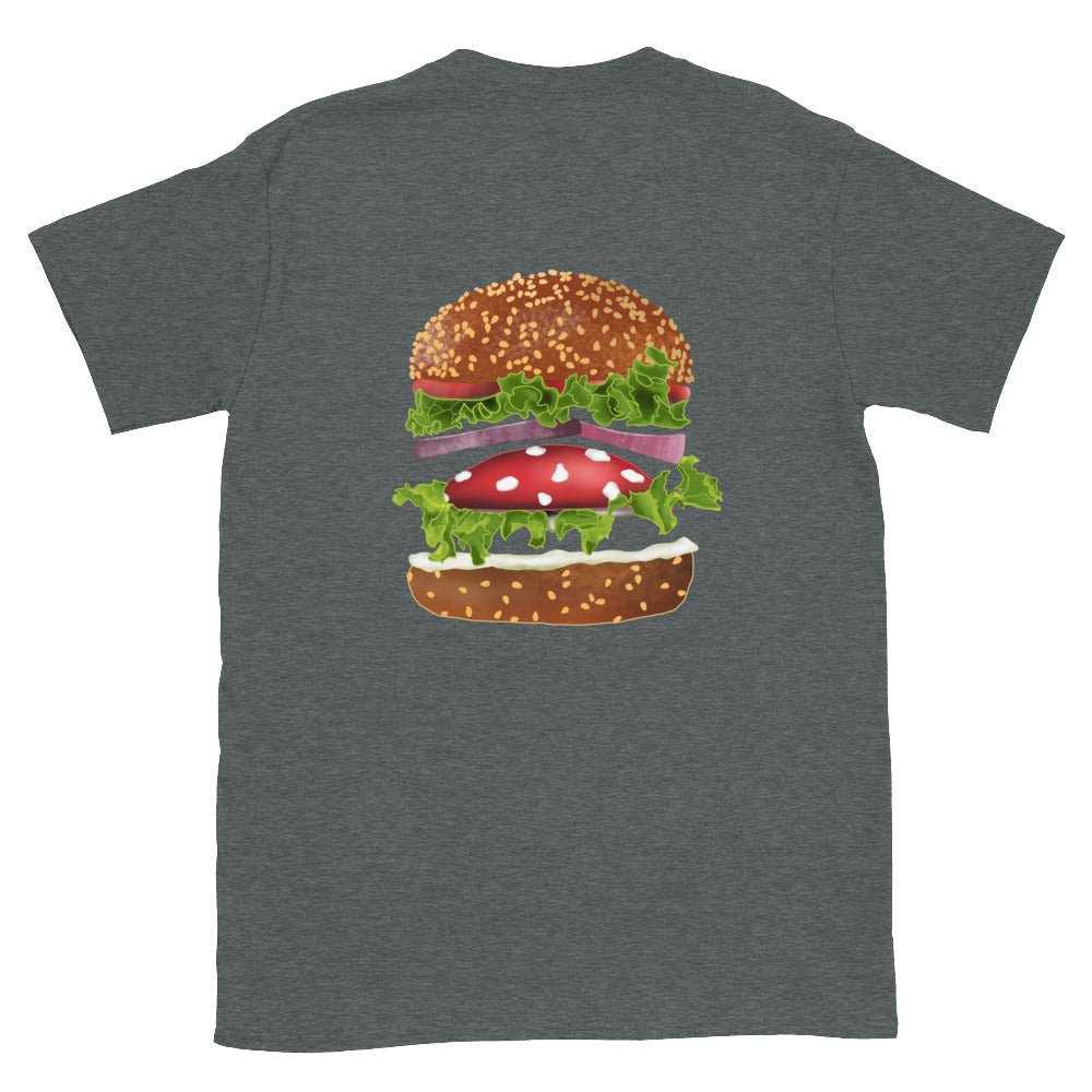 Funky Mushroom Burger T-Shirt - ninanush