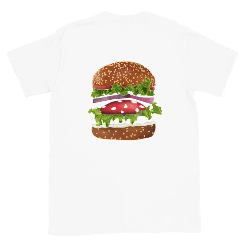 Funky Mushroom Burger T-Shirt - ninanush