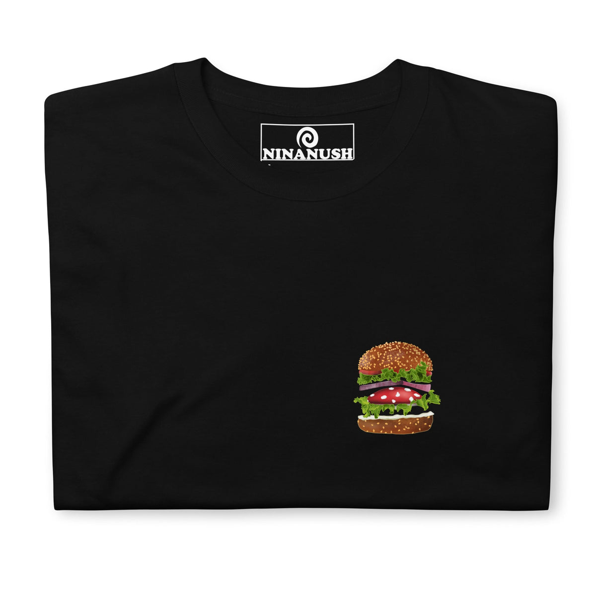 Funky Mushroom Burger T-Shirt - ninanush