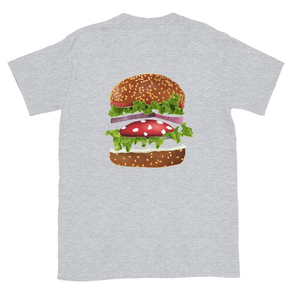 Funky Mushroom Burger T-Shirt - ninanush
