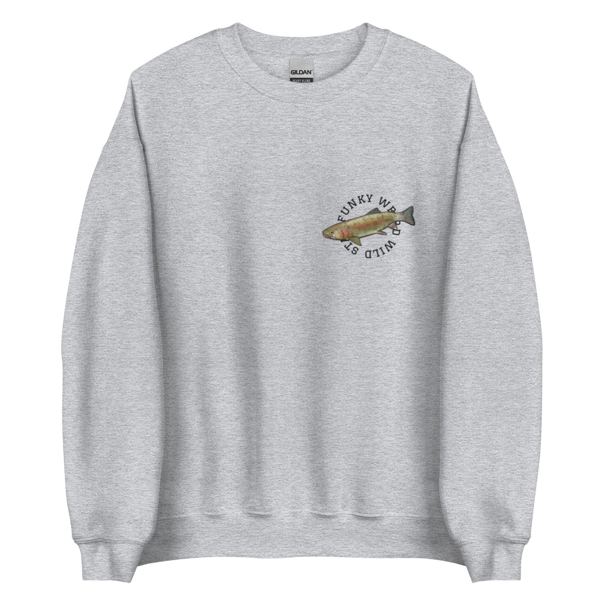Funky New England Rainbow Trout Sweatshirt - ninanush