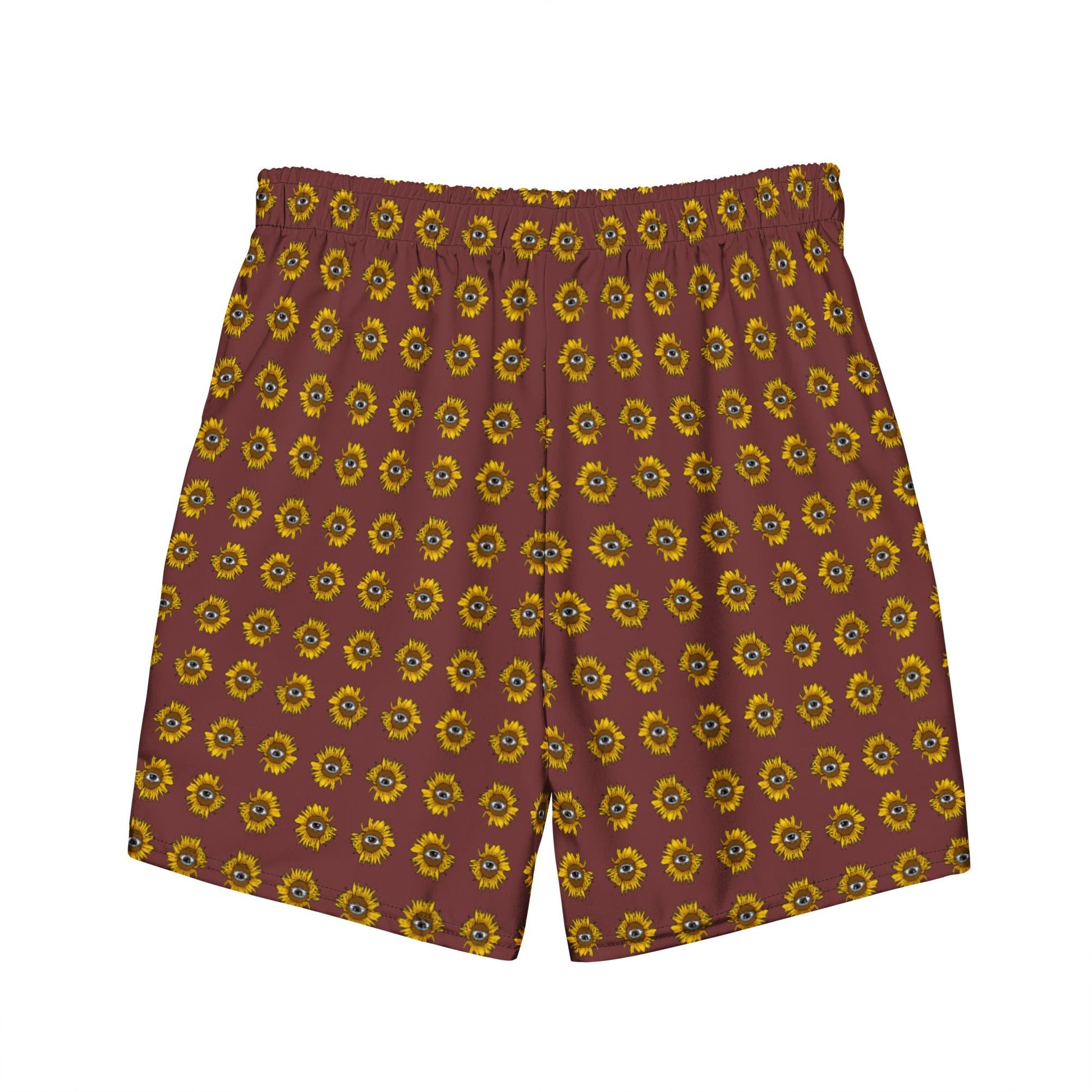 Funky Sunflower Recycled Swim Trunks - ninanush