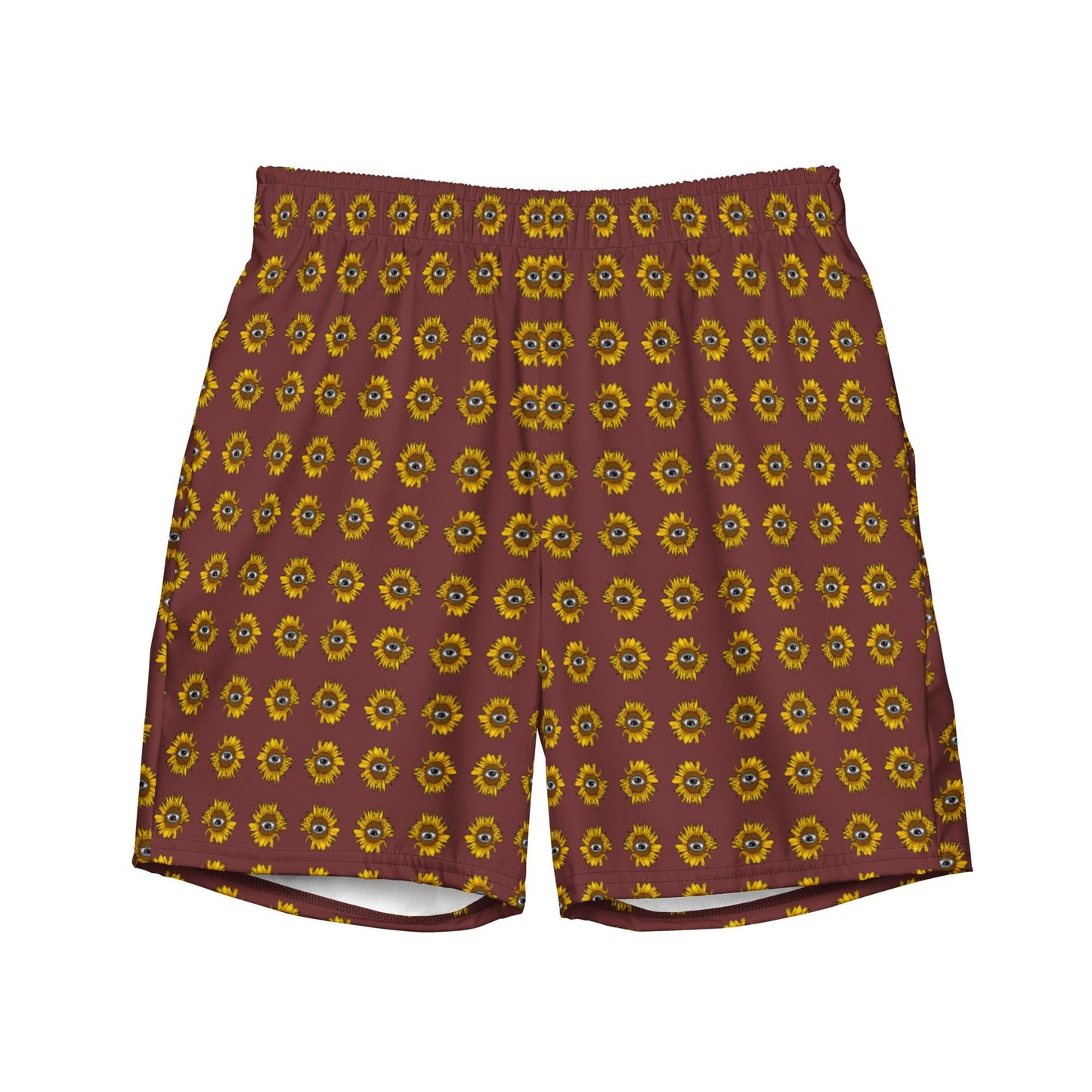 Funky Sunflower Recycled Swim Trunks - ninanush
