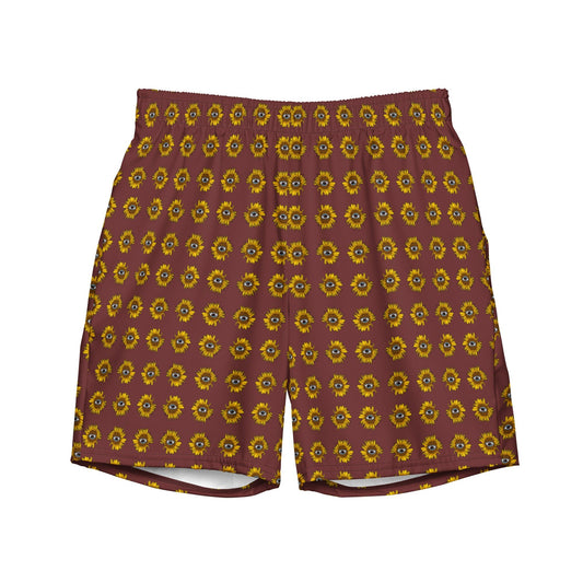 Funky Sunflower Recycled Swim Trunks - ninanush