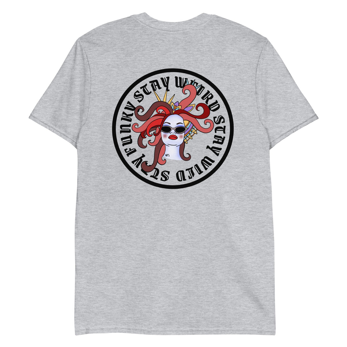 Funky Weird Wild Face T-Shirt - ninanush