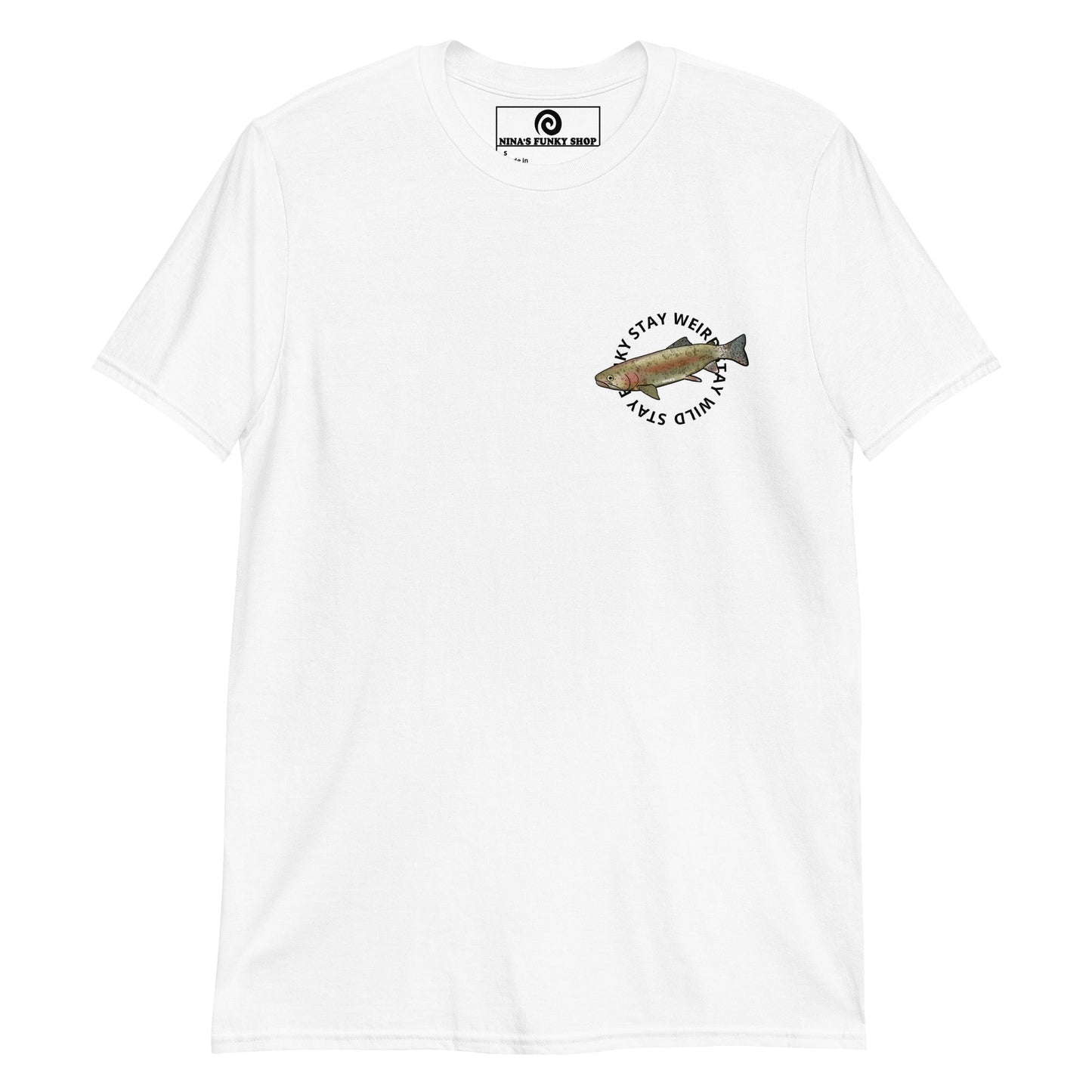 Funky Weird Wild Rainbow Trout T-Shirt - ninanush