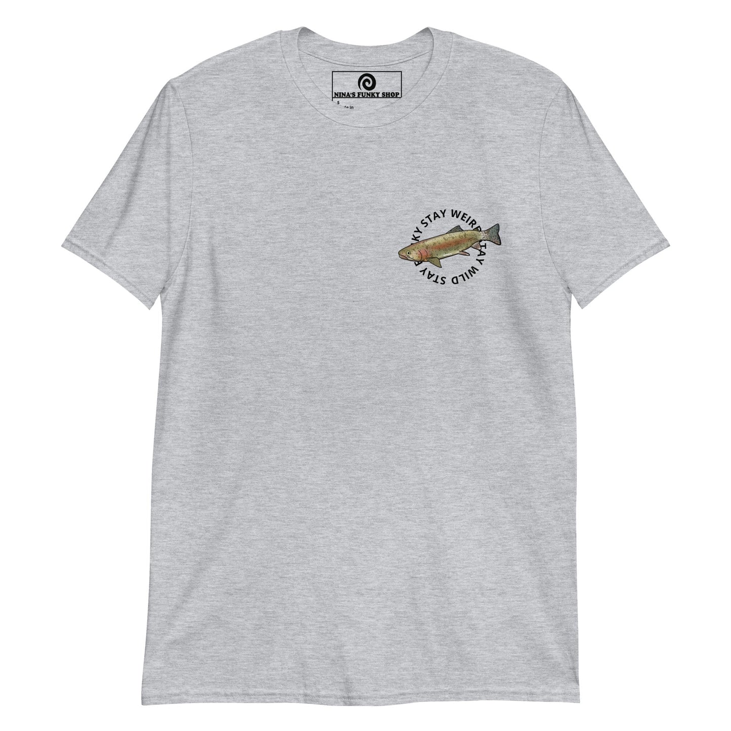 Funky Weird Wild Rainbow Trout T-Shirt - ninanush