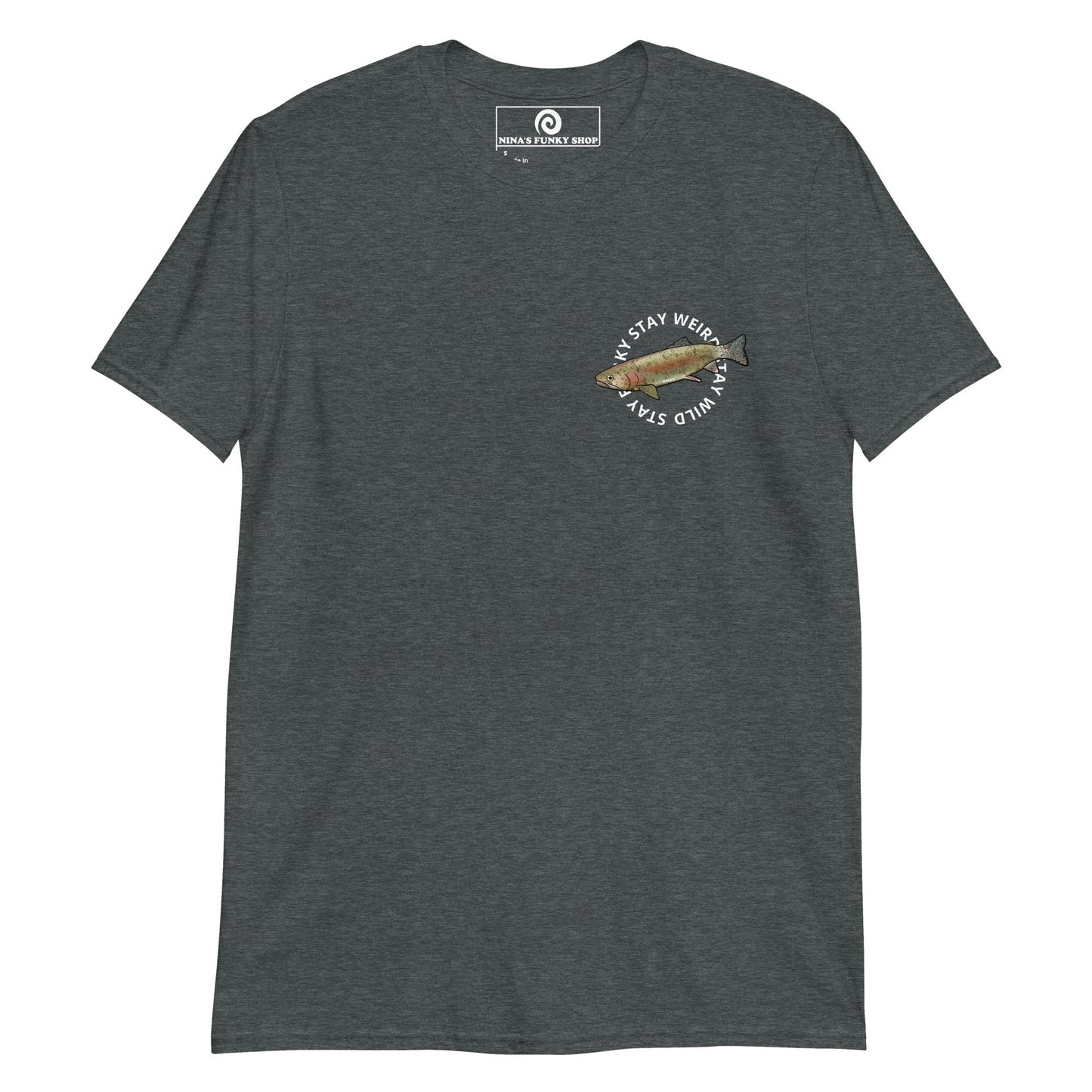 Funky Weird Wild Rainbow Trout T-Shirt - ninanush
