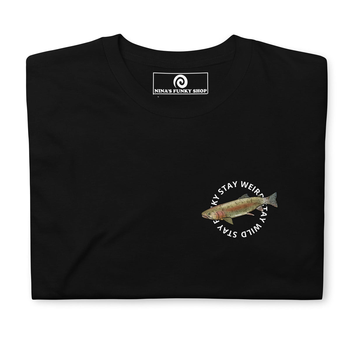 Funky Weird Wild Rainbow Trout T-Shirt - ninanush