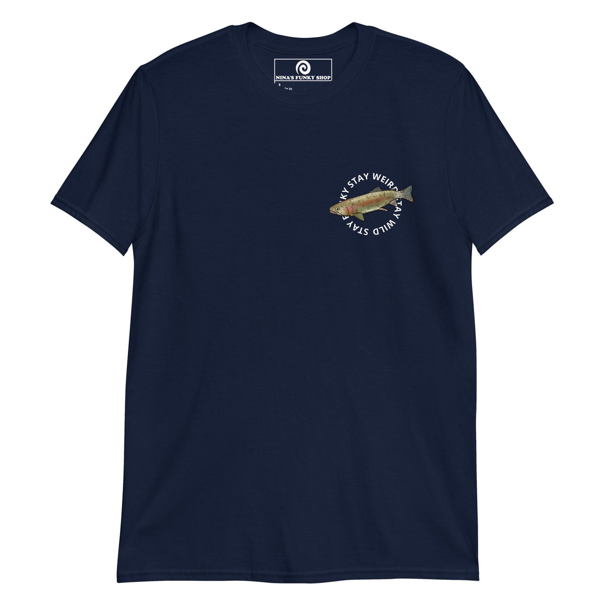 Funky Weird Wild Rainbow Trout T-Shirt - ninanush
