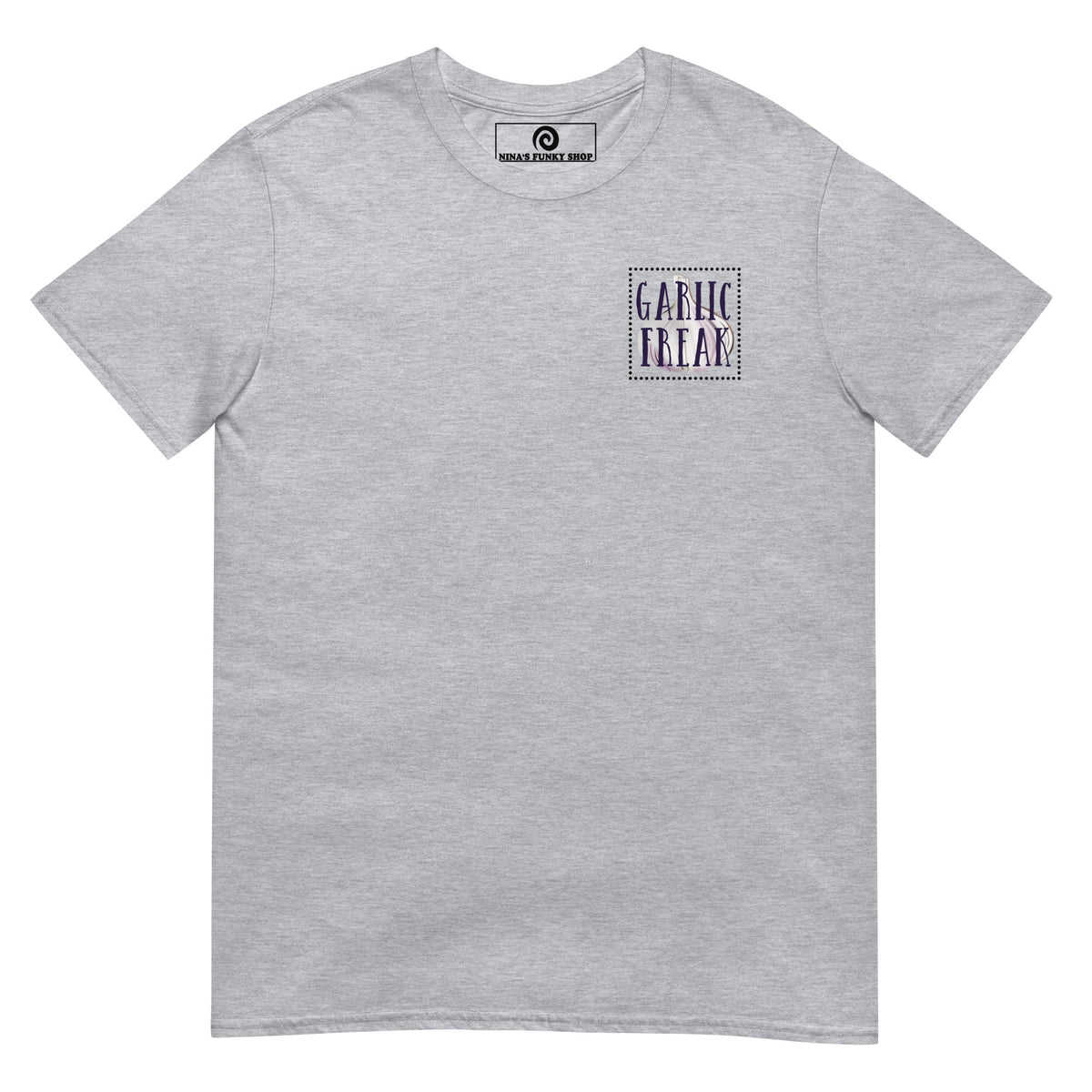 Garlic Freak T-Shirt - Front & Back - ninanush