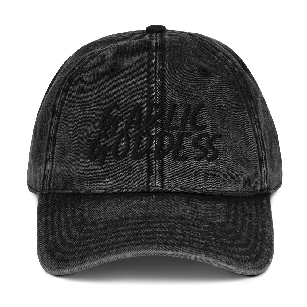 Garlic Goddess Vintage Dad Hat - ninanush