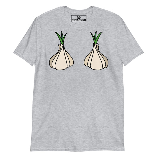 Garlic Head Boobs T-Shirt - ninanush