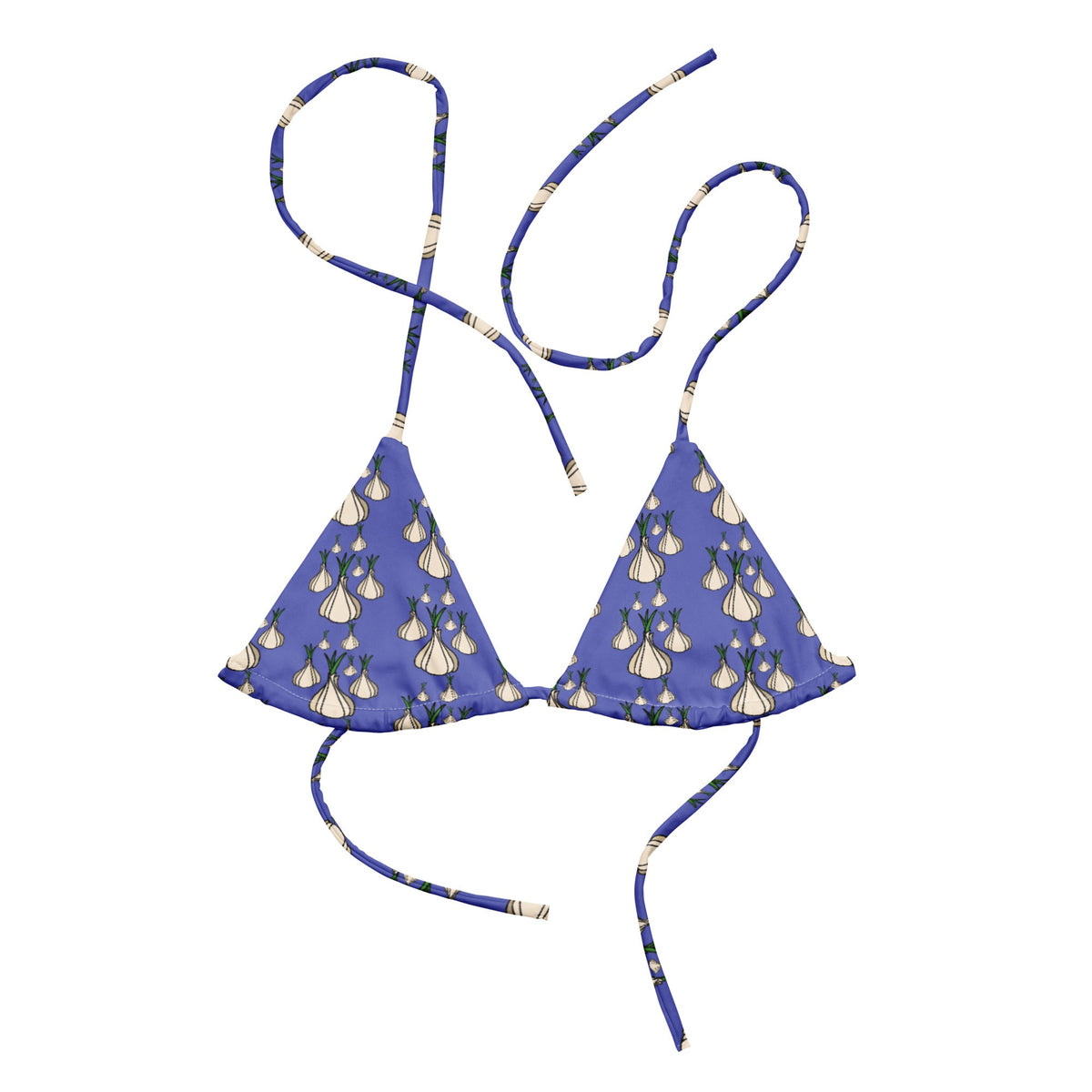 Garlic Heads Recycled Bikini Top - ninanush