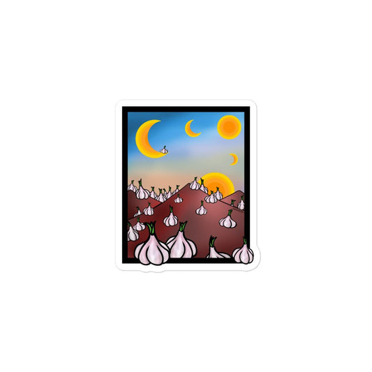 Garlic Mountain Sticker - ninanush