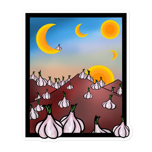 Garlic Mountain Sticker - ninanush
