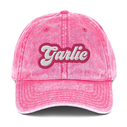 Garlic Vintage Dad Hat - Barbie Pink - ninanush