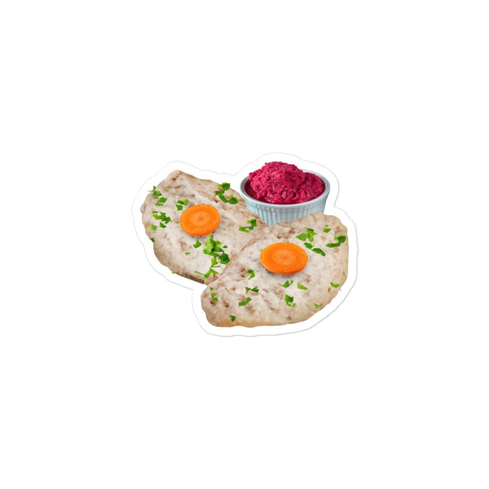 Gefilte Fish Design Sticker - ninanush