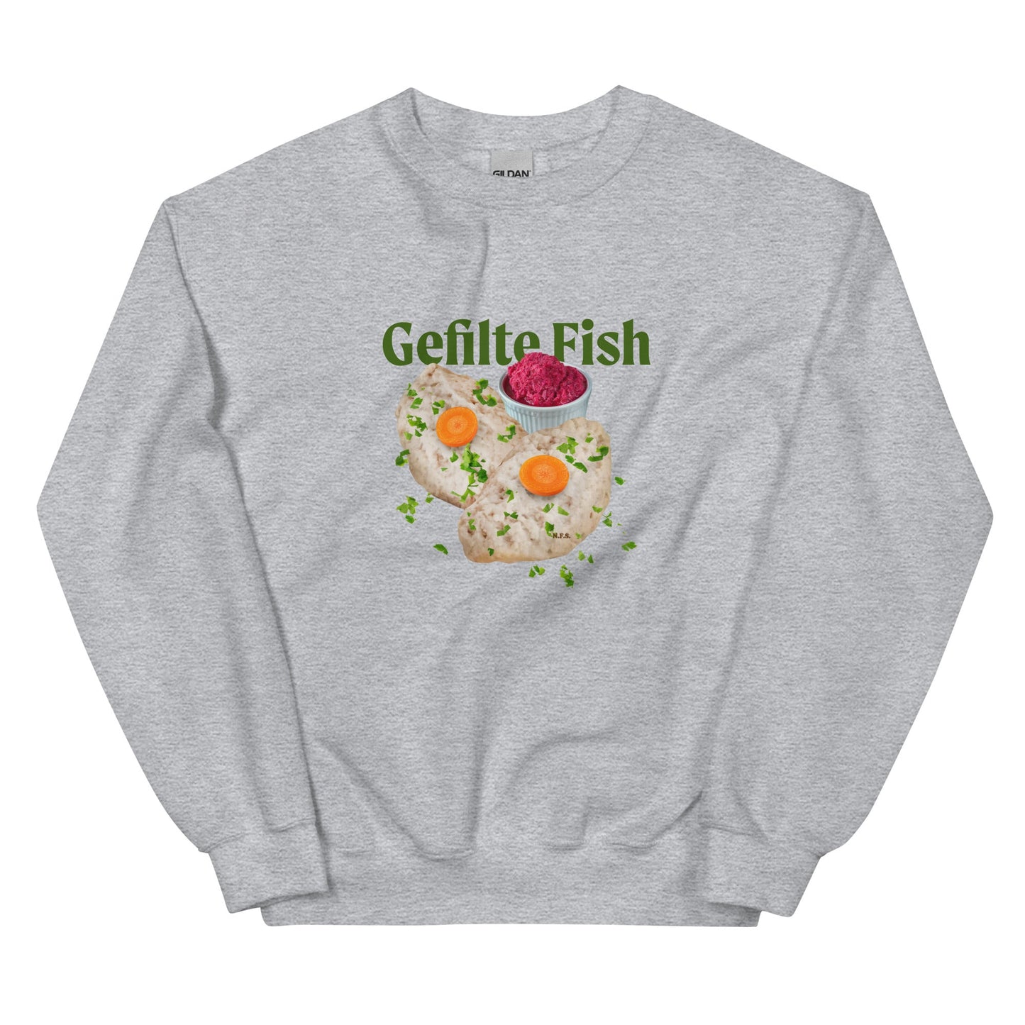 Gefilte Fish Design Sweatshirt - ninanush