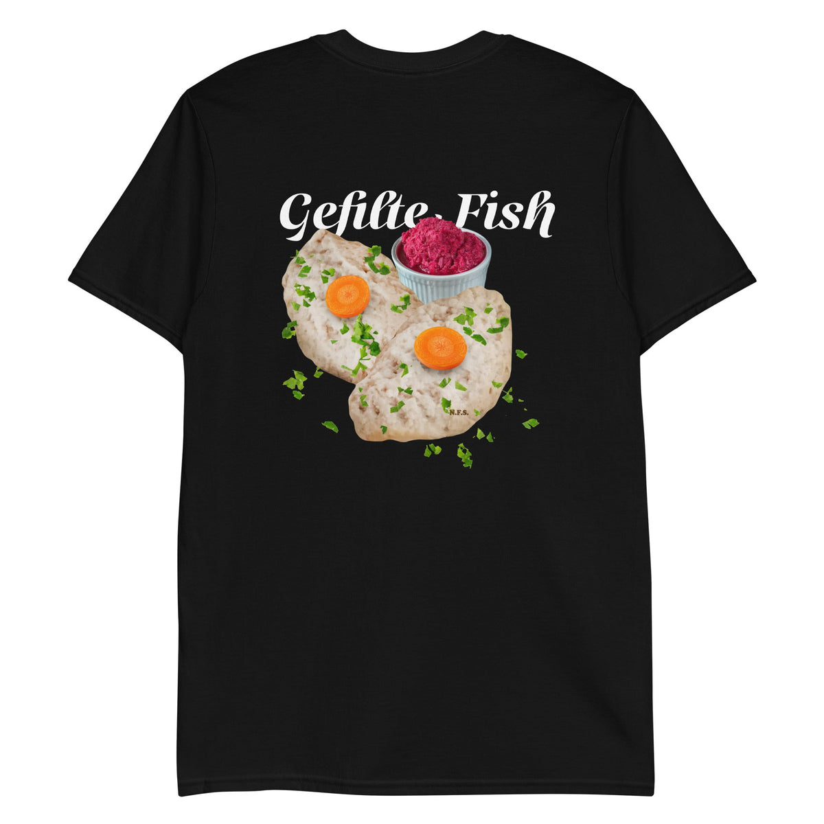 Gefilte Fish Graphic T-Shirt - Front & Back - ninanush