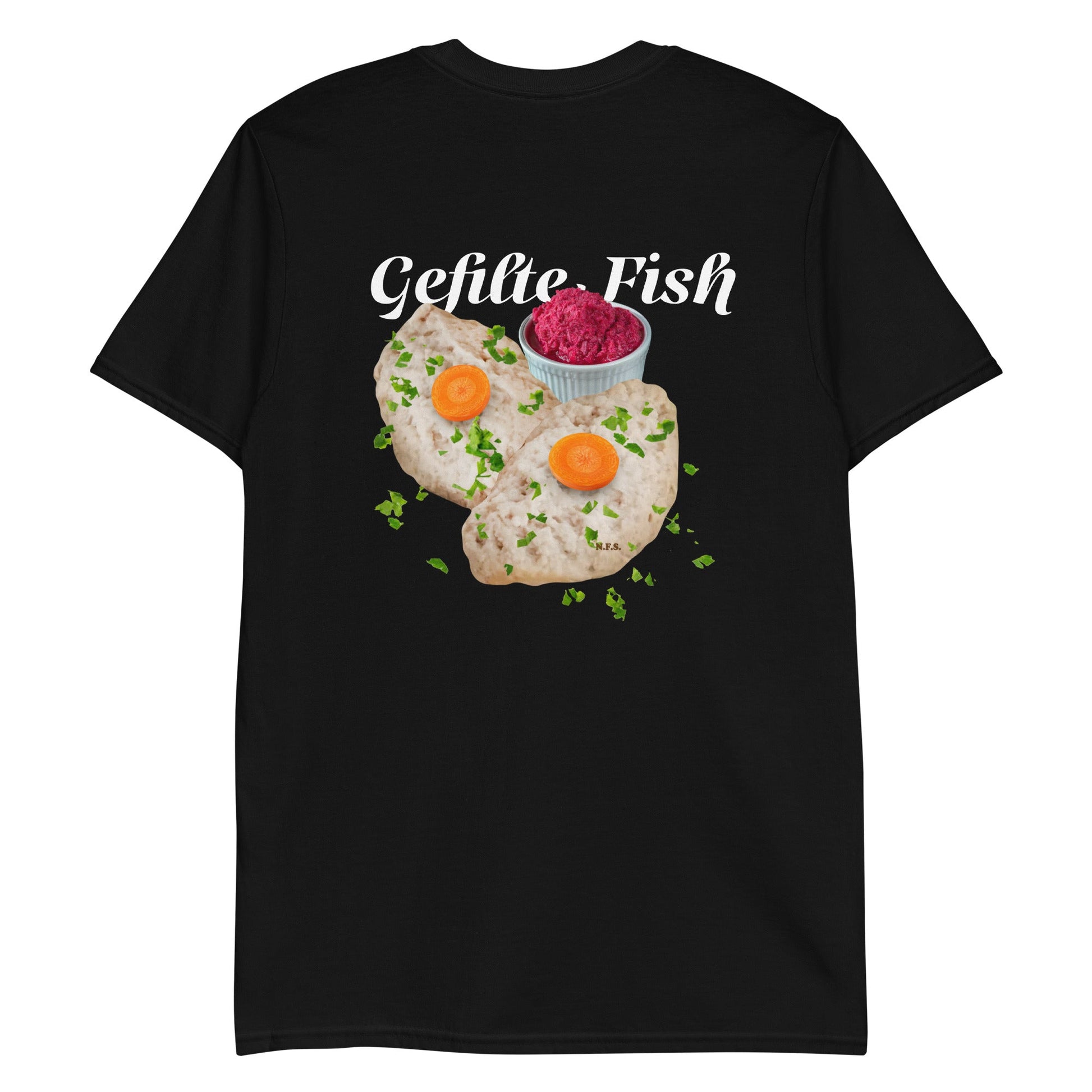 Gefilte Fish Graphic T-Shirt - Front & Back - ninanush