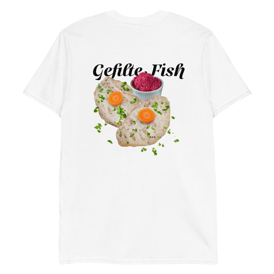 Gefilte Fish Graphic T-Shirt - Front & Back - ninanush