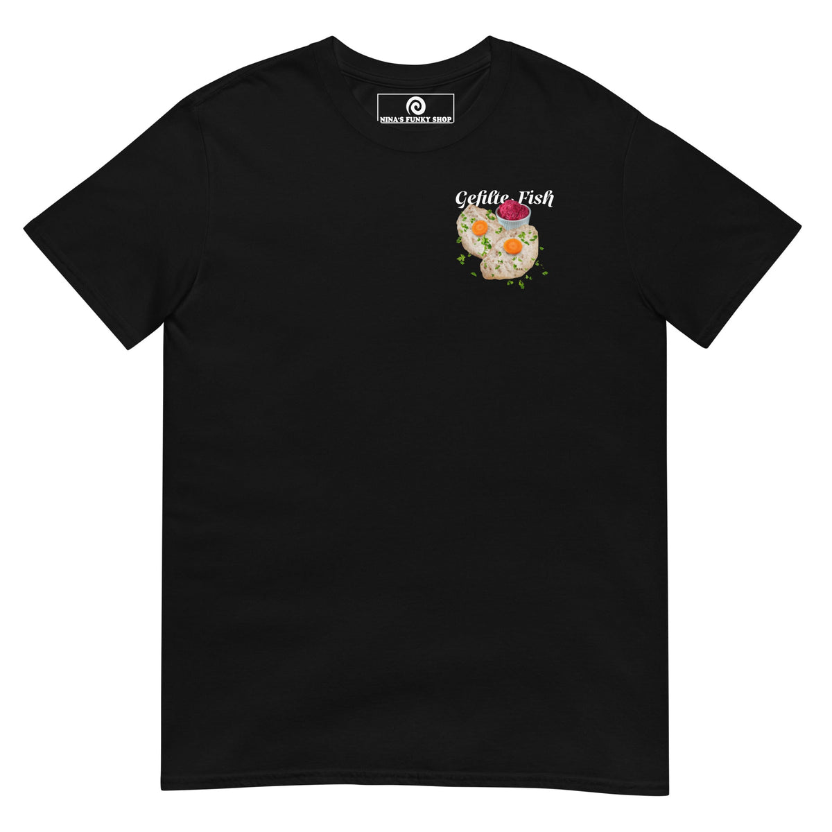 Gefilte Fish Graphic T-Shirt - Front & Back - ninanush