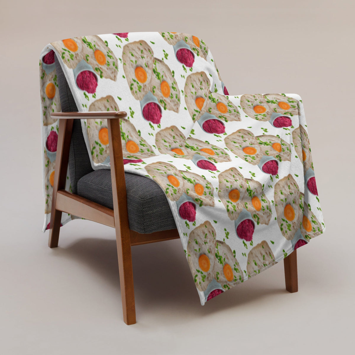 Gefilte Fish Throw Blanket - ninanush